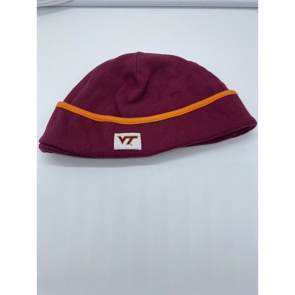 Virginia Tech Hokies Maroon Infant Toddler Knit Beanie Winter Hat Stocking Cap - Picture 7 of 7